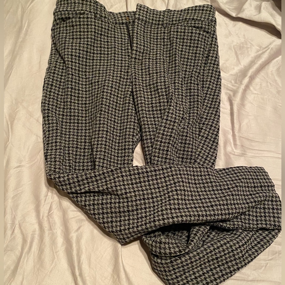 Houndstooth High-Rise Pixie Skinny Pants